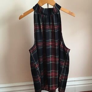 J. Crew tartan plaid sleeveless top 14